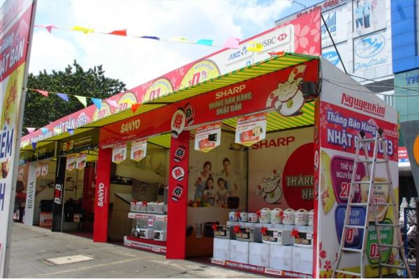 5 Lưu ý khi thi công gian hàng hội chợ ngoài trời